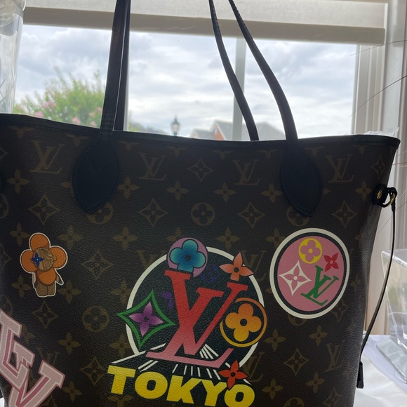 RARE LV Neverfull MM World Tour Japan Tokyo (Limited Edition) - Picture 4 of 12